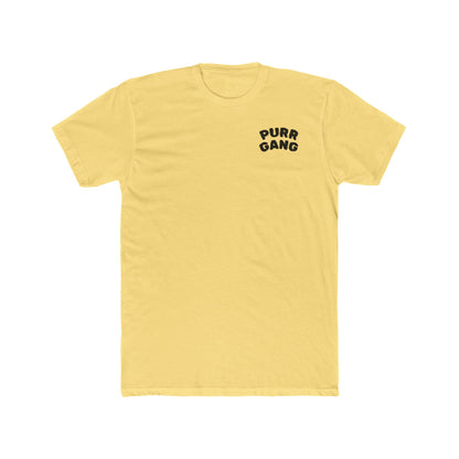 Purr Gang Cat Tee — Graphic Cat Portrait Crewneck Tee