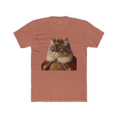 Royal Cat Portrait Tee — Vintage Crowned Kitty Graphic T-Shirt