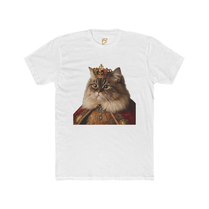 Royal Cat Portrait Tee — Vintage Crowned Kitty Graphic T-Shirt