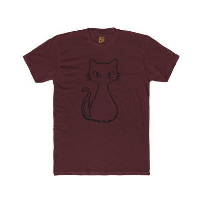 Minimal Line Art Cat T-Shirt