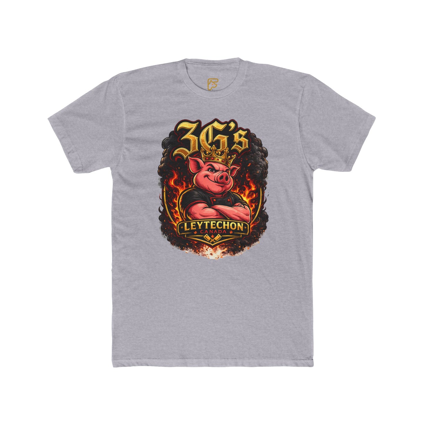 3G's Leytechon Pig Graphic Tee — Vintage Flame Streetwear Shirt