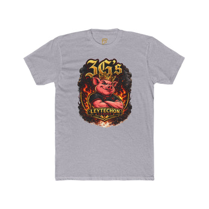 3G's Leytechon Pig Graphic Tee — Vintage Flame Streetwear Shirt