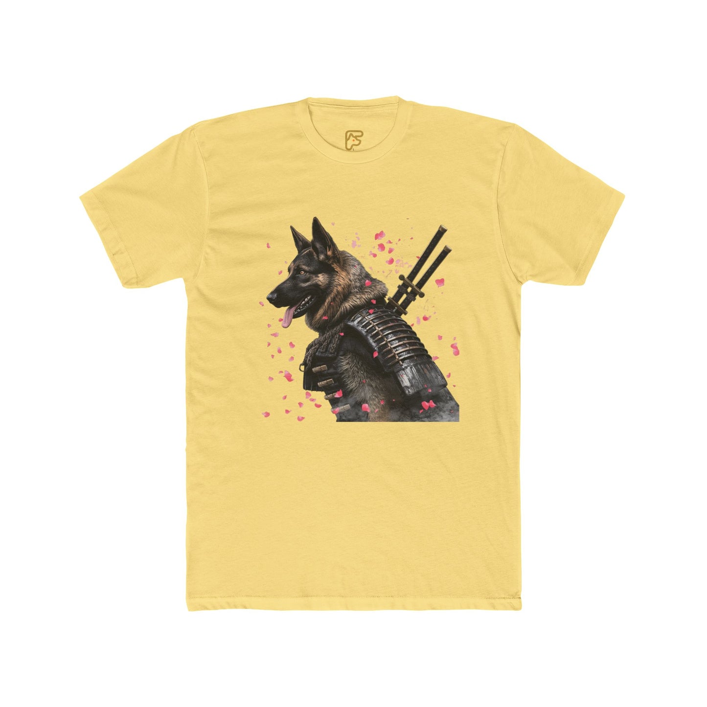 K9 Samurai Tee – Armored German Shepherd Graphic Shirt