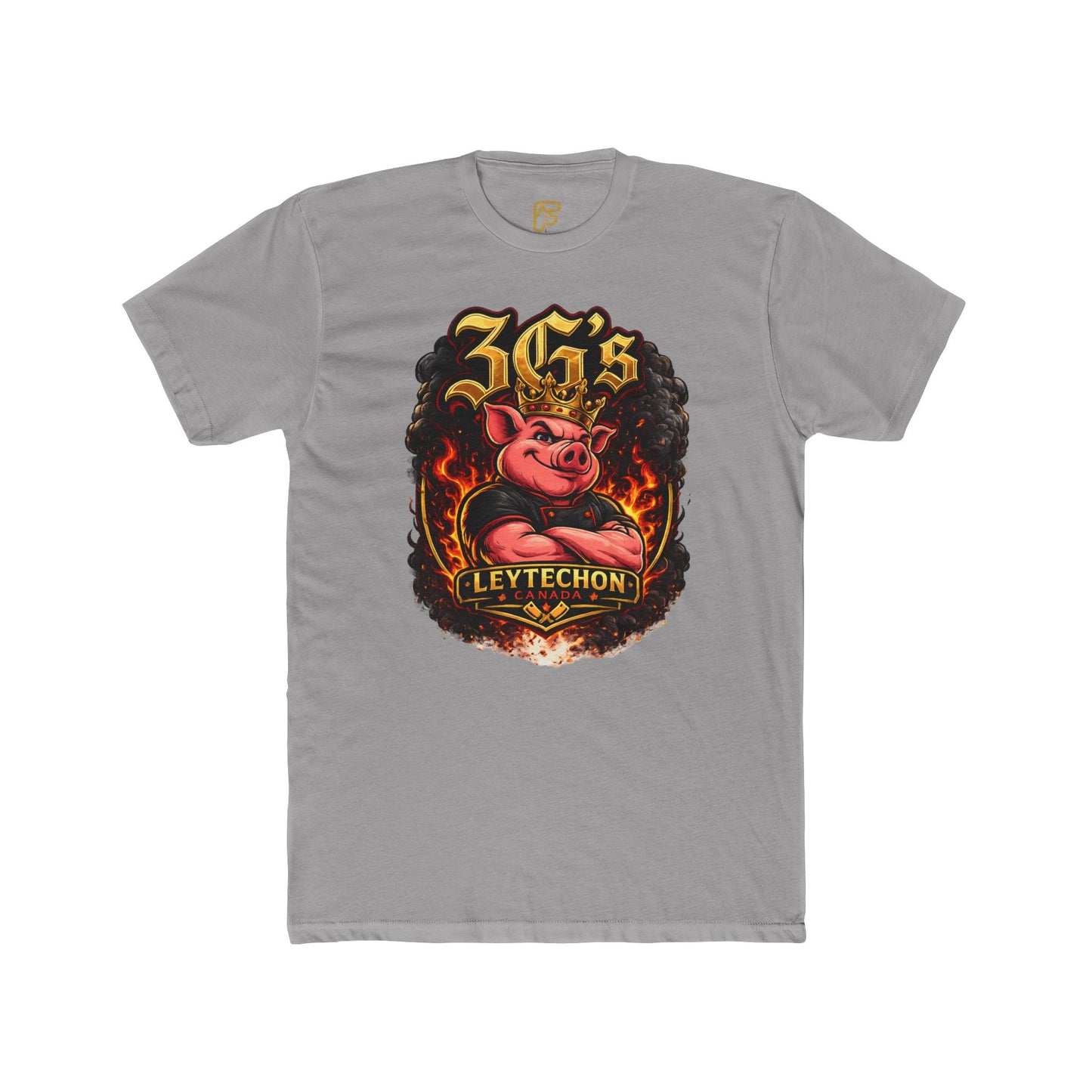 3G's Leytechon Pig Graphic Tee — Vintage Flame Streetwear Shirt