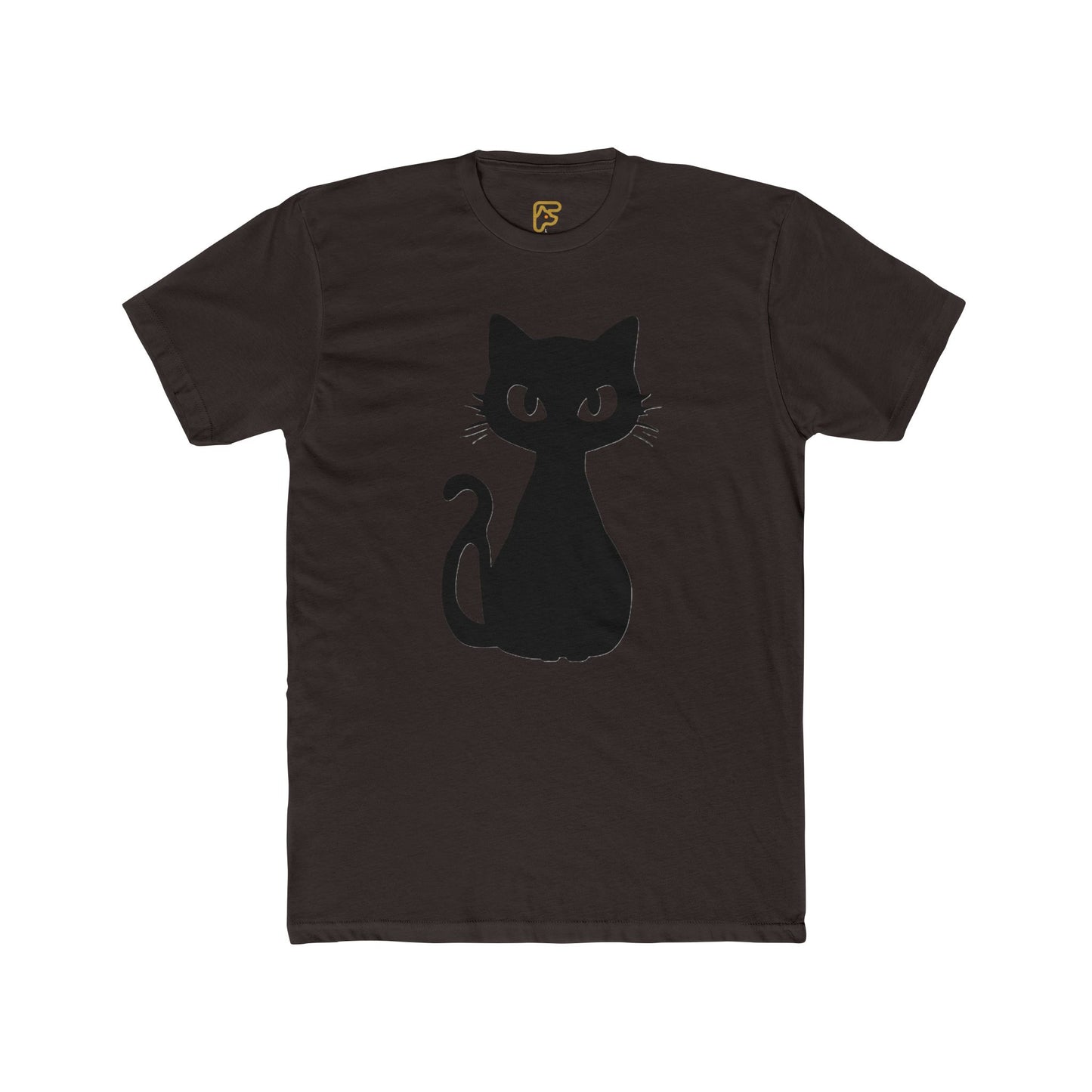 Black Cat Graphic Tee — Cute Minimal Cat Silhouette T-Shirt