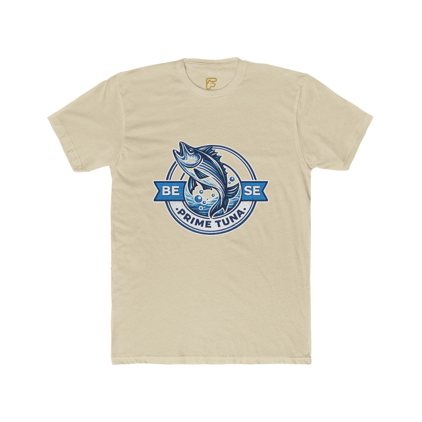 Prime Tuna Crest T-Shirt — 'Be Wise' Vintage Fishing Tee