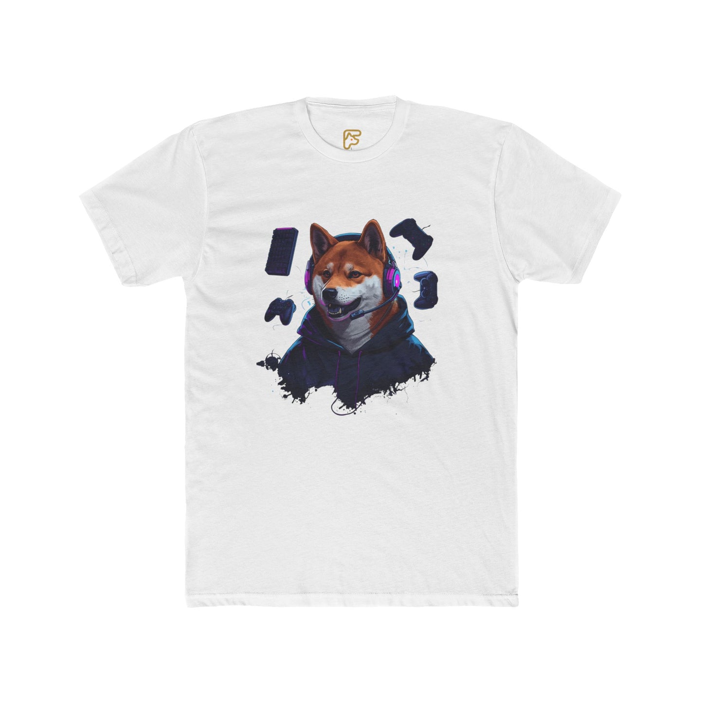 Shiba Inu Cyberpunk Tee — Cool Dog Portrait Graphic T-Shirt