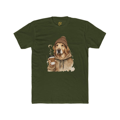 Golden Retriever Coffee Tee — Cozy Dog Hoodie Design
