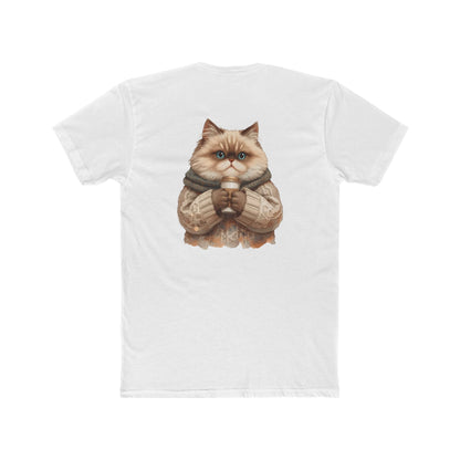 Cozy Cat Crew Tee — Cute Sweater Cat Graphic T-Shirt