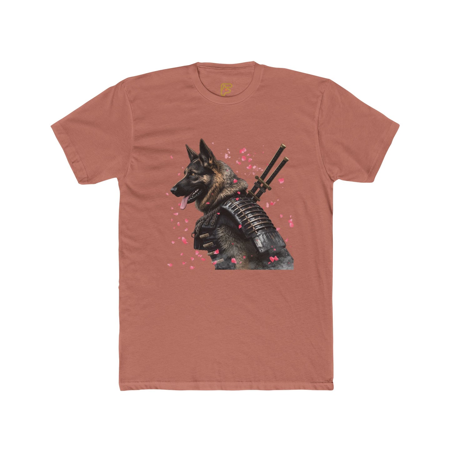 K9 Samurai Tee – Armored German Shepherd Graphic Shirt