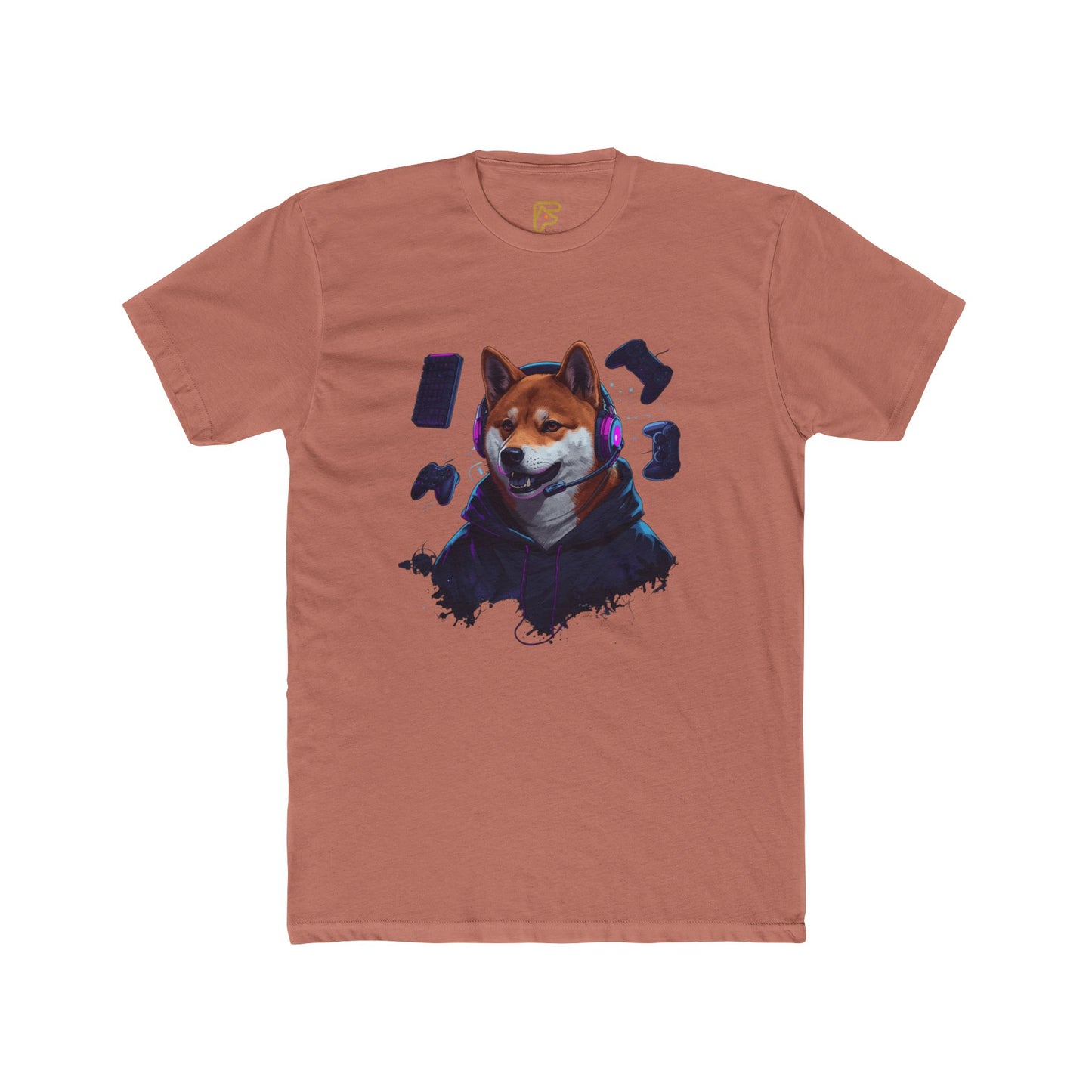 Shiba Inu Cyberpunk Tee — Cool Dog Portrait Graphic T-Shirt