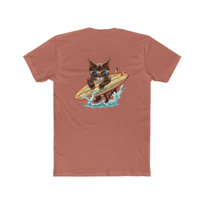 Surfing Cat T-Shirt — Vintage Surfboard Kitty Graphic Tee