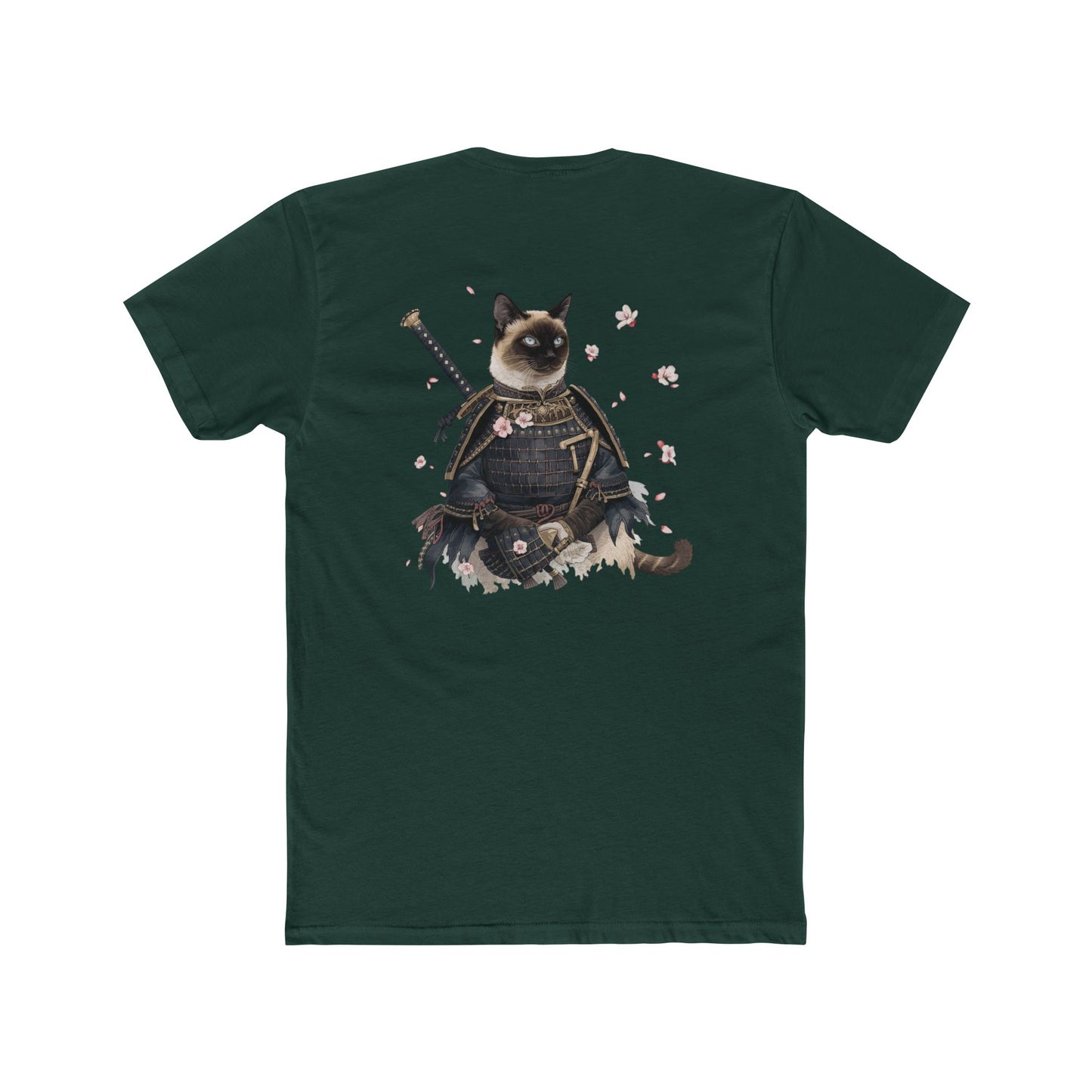 Samurai Cat T-Shirt — Cute Warrior Cat Graphic Tee