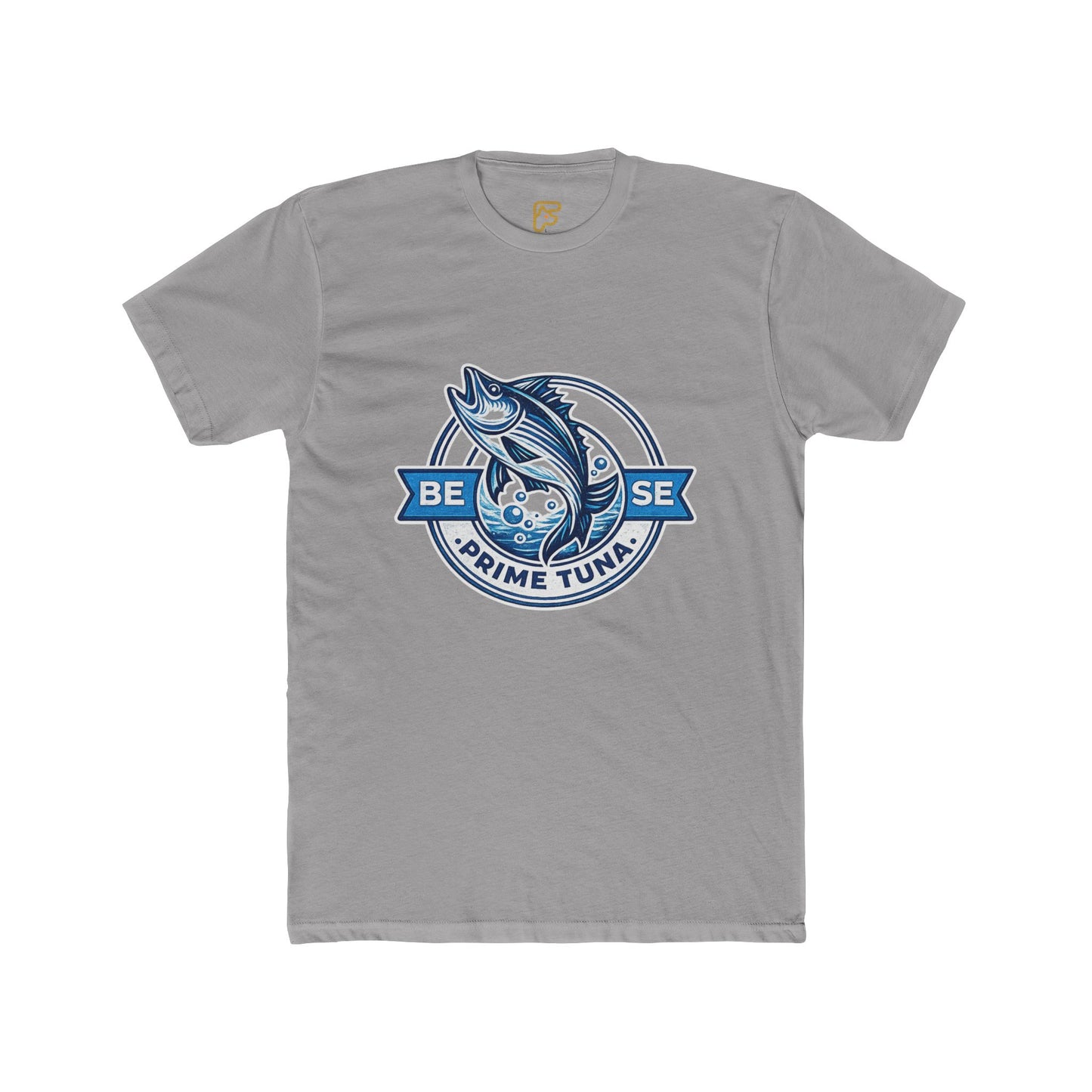 Prime Tuna Crest T-Shirt — 'Be Wise' Vintage Fishing Tee