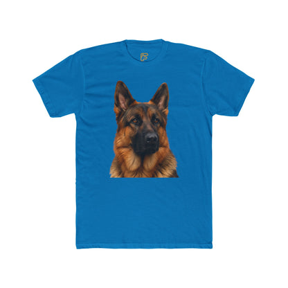 German Shepherd Portrait T-Shirt — Realistic Dog Face Tee for Dog Lovers