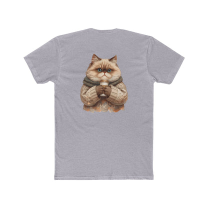 Cozy Cat Crew Tee — Cute Sweater Cat Graphic T-Shirt