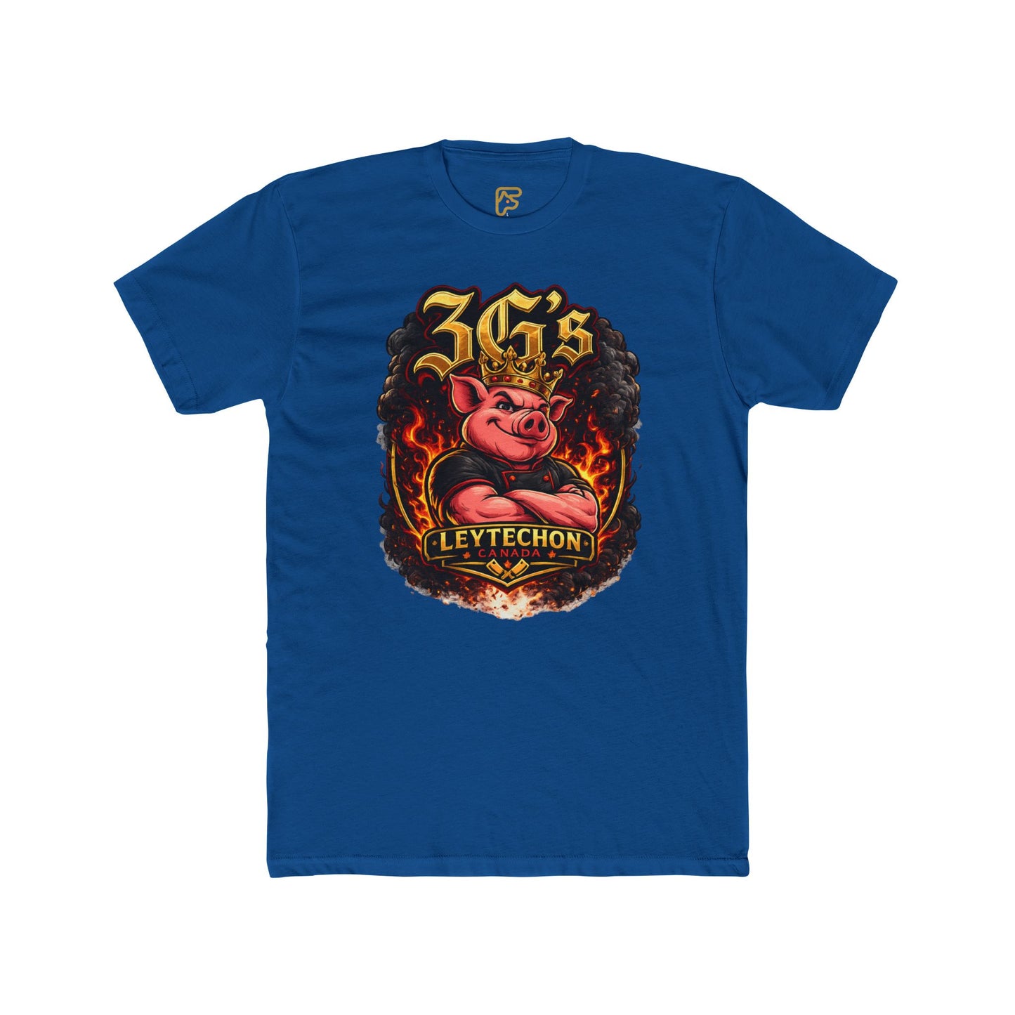3G's Leytechon Pig Graphic Tee — Vintage Flame Streetwear Shirt