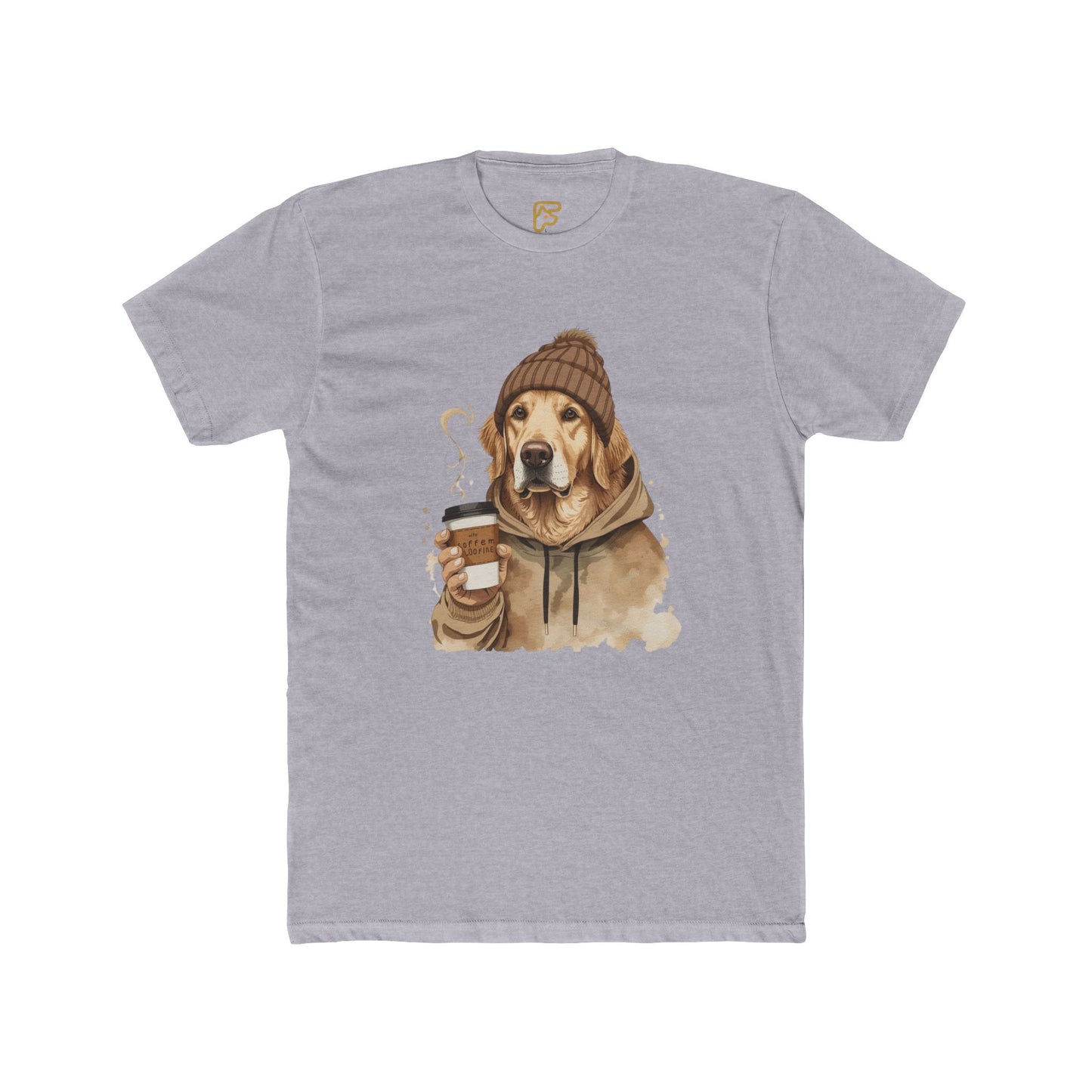 Golden Retriever Coffee Tee — Cozy Dog Hoodie Design