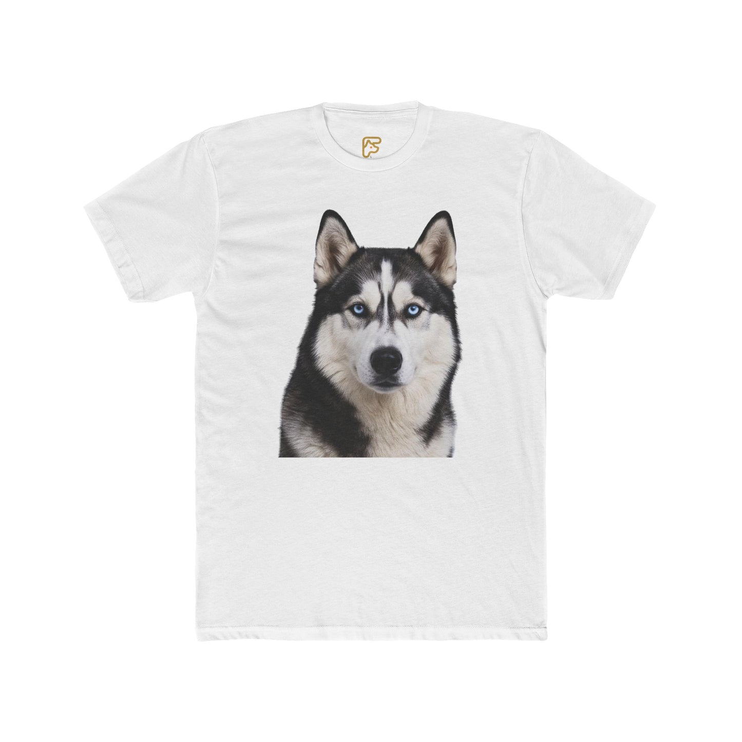 Siberian Husky Face T‑Shirt — Realistic Dog Portrait Tee