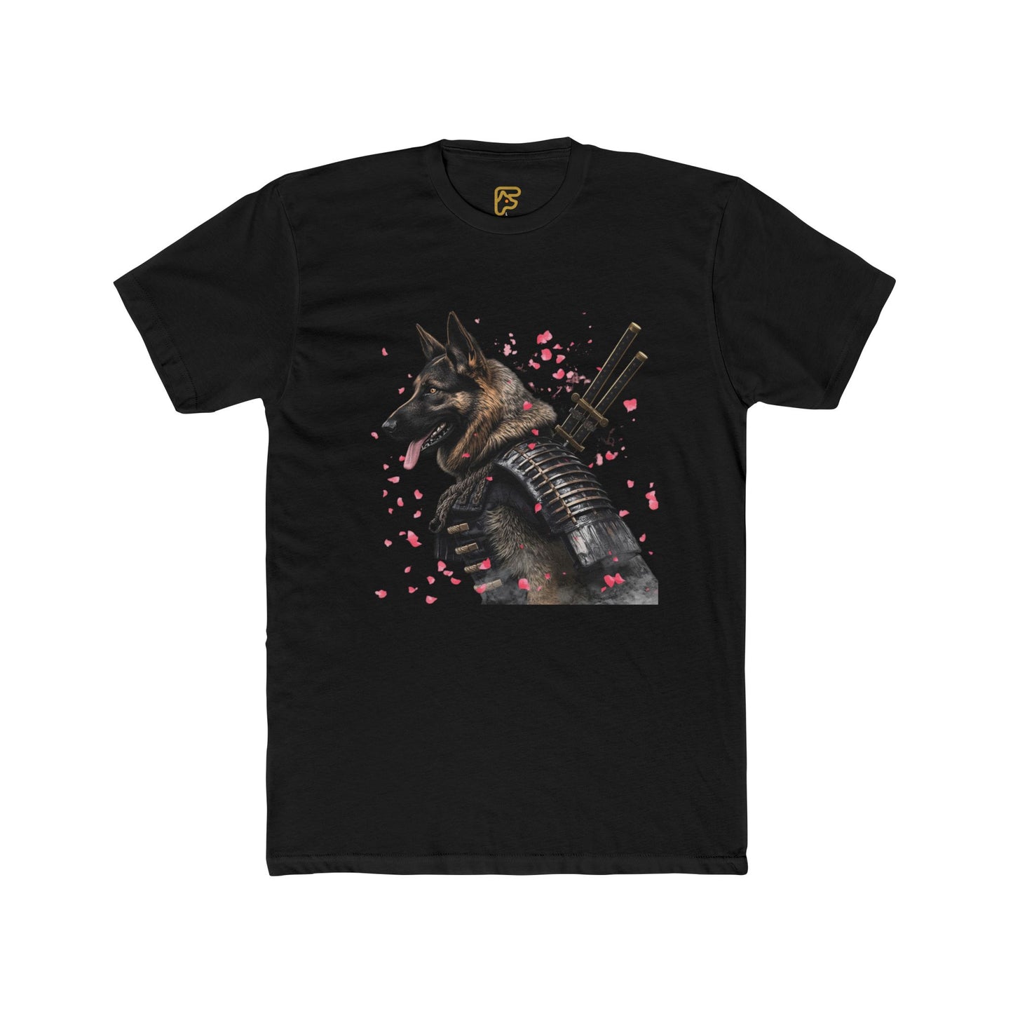 K9 Samurai Tee – Armored German Shepherd Graphic Shirt