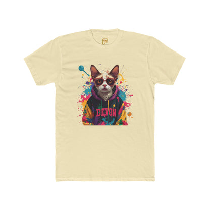 Devon Cool Cat Graphic Tee — Colorful Streetwear Cat T-Shirt