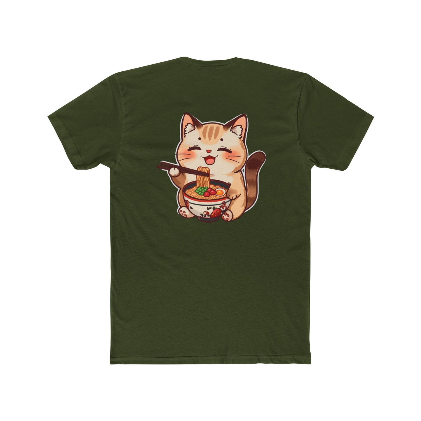 Cat Ramen Tee — Cute Kawaii Cat Eating Ramen Graphic T-Shirt