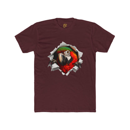 Parrot Portrait Tee — Colorful Macaw Graphic T-Shirt