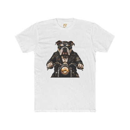 Bulldog Biker Tee — Vintage Motorcycle Dog Graphic T‑Shirt