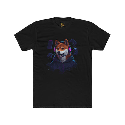 Shiba Inu Cyberpunk Tee — Cool Dog Portrait Graphic T-Shirt