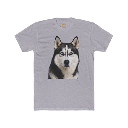 Siberian Husky Face T‑Shirt — Realistic Dog Portrait Tee