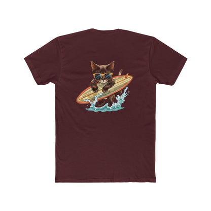 Surfing Cat T-Shirt — Vintage Surfboard Kitty Graphic Tee