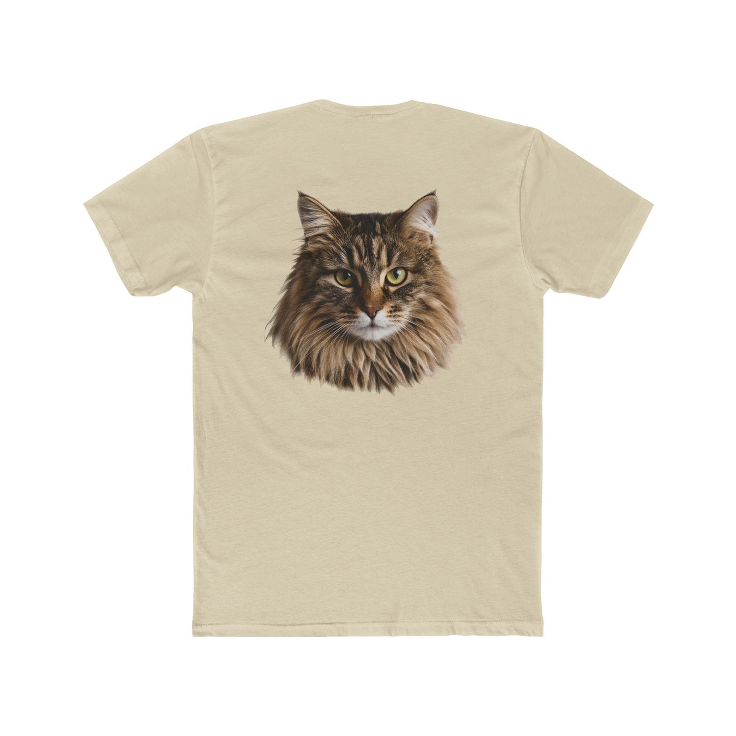 Cat Portrait Tee — Realistic Maine Coon Cat Graphic T-Shirt