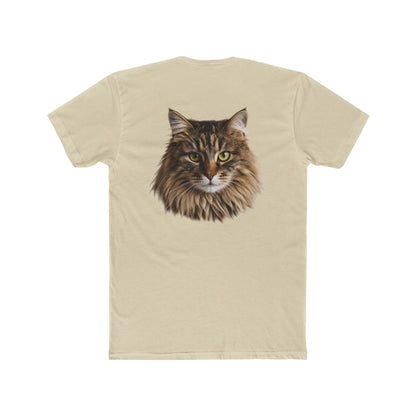 Cat Portrait Tee — Realistic Maine Coon Cat Graphic T-Shirt