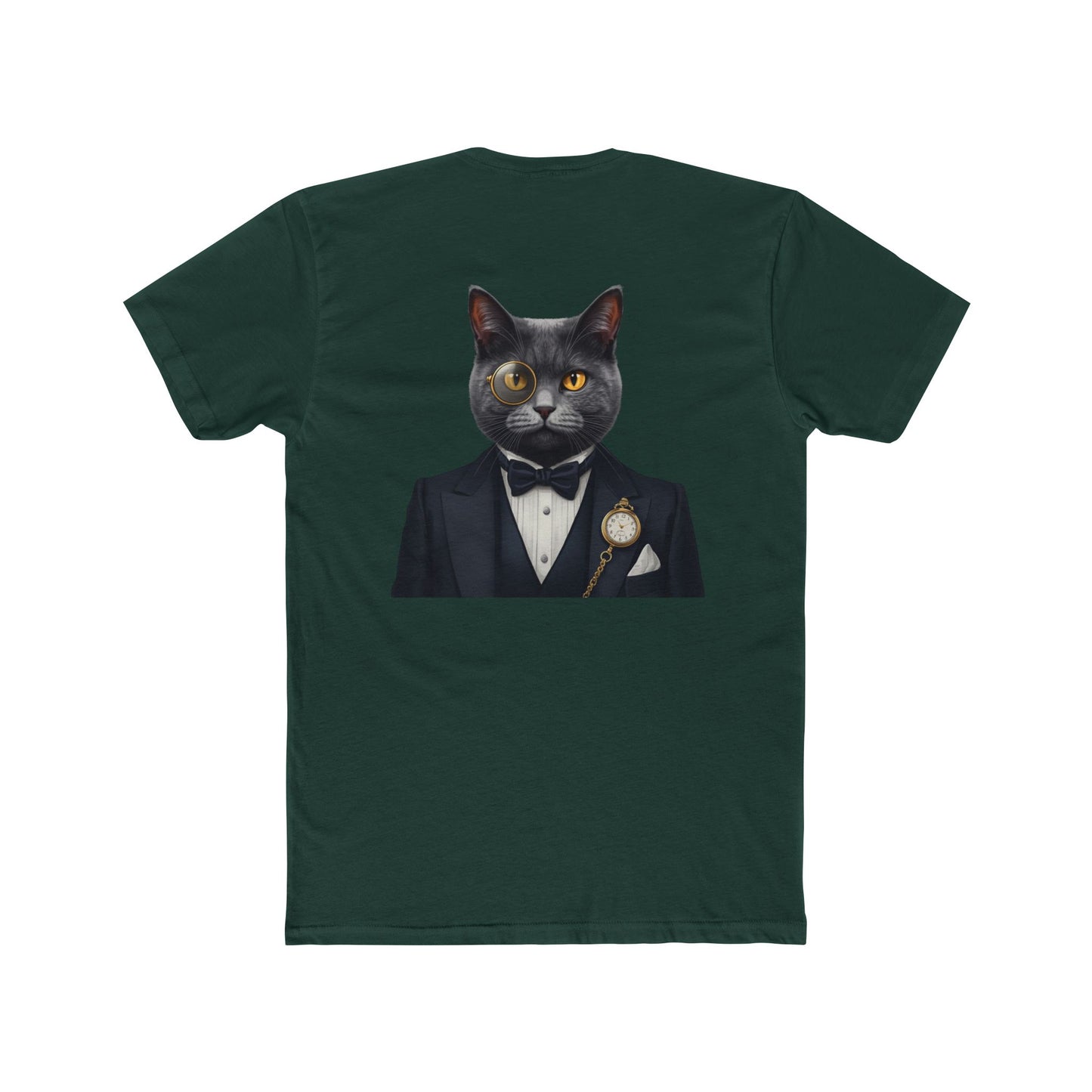 Cat Gentleman T-Shirt — Dapper Black Cat in Tuxedo Graphic Tee