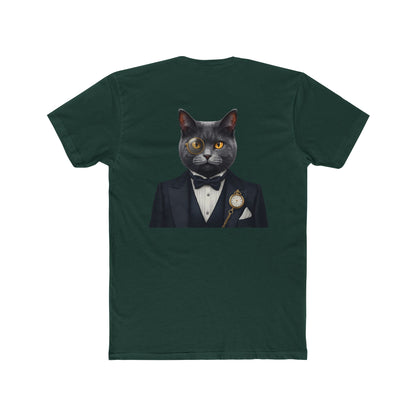 Cat Gentleman T-Shirt — Dapper Black Cat in Tuxedo Graphic Tee