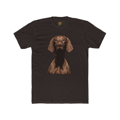 Chocolate Dachshund T‑Shirt — Realistic Dog Portrait Tee for Dog Lovers