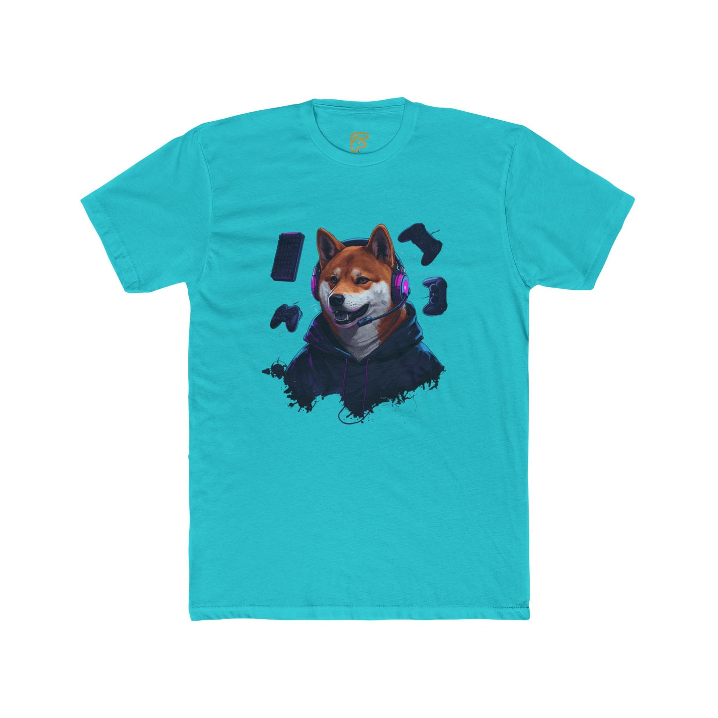 Shiba Inu Cyberpunk Tee — Cool Dog Portrait Graphic T-Shirt