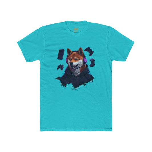 Shiba Inu Cyberpunk Tee — Cool Dog Portrait Graphic T-Shirt