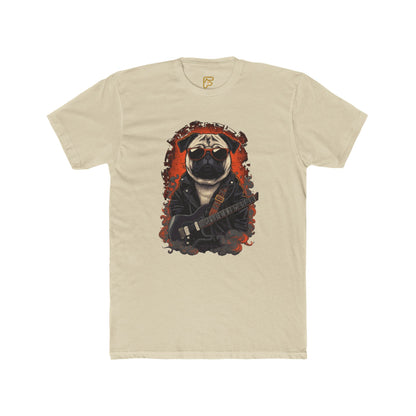 Pug Rocker Graphic Tee — Guitar-Playing Pug Band Shirt