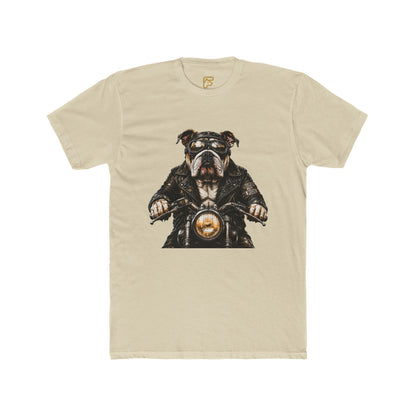 Bulldog Biker Tee — Vintage Motorcycle Dog Graphic T‑Shirt