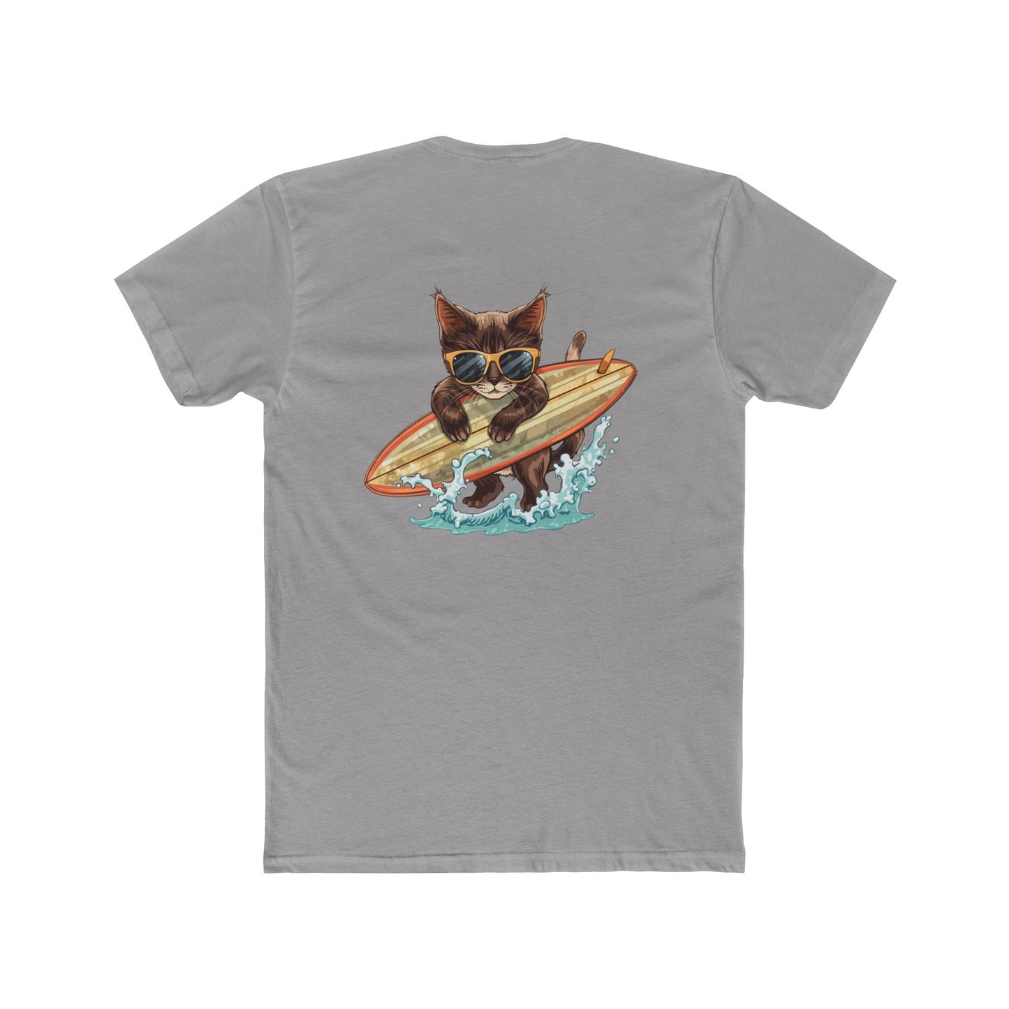 Surfing Cat T-Shirt — Vintage Surfboard Kitty Graphic Tee