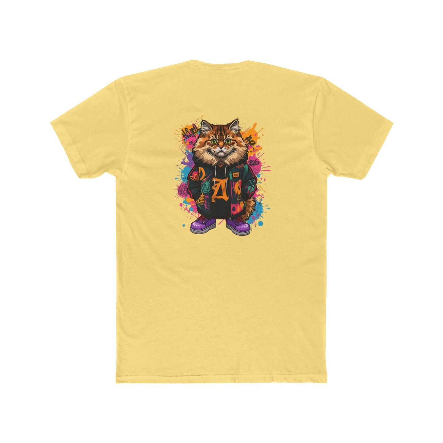 Cat Graphic Tee — Colorful Streetwear Cat Design