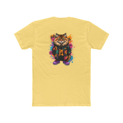 Cat Graphic Tee — Colorful Streetwear Cat Design
