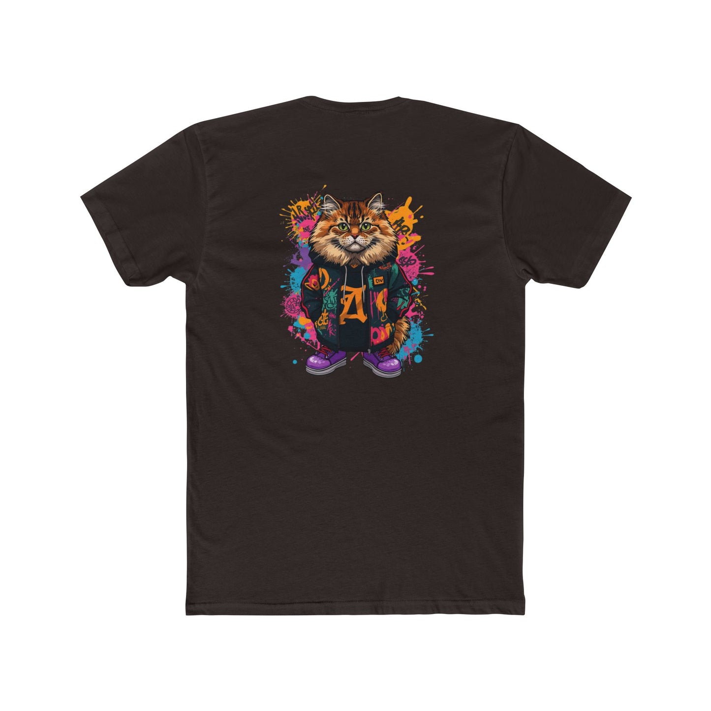 Cat Graphic Tee — Colorful Streetwear Cat Design