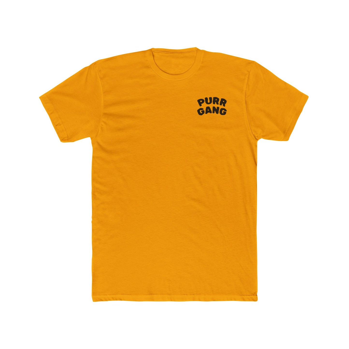 Purr Gang Cat Tee — Graphic Cat Portrait Crewneck Tee