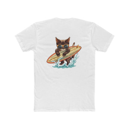 Surfing Cat T-Shirt — Vintage Surfboard Kitty Graphic Tee