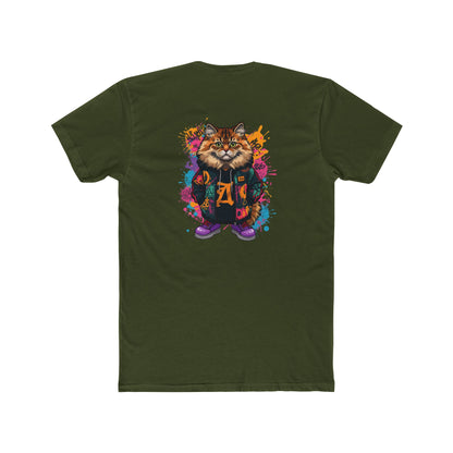 Cat Graphic Tee — Colorful Streetwear Cat Design