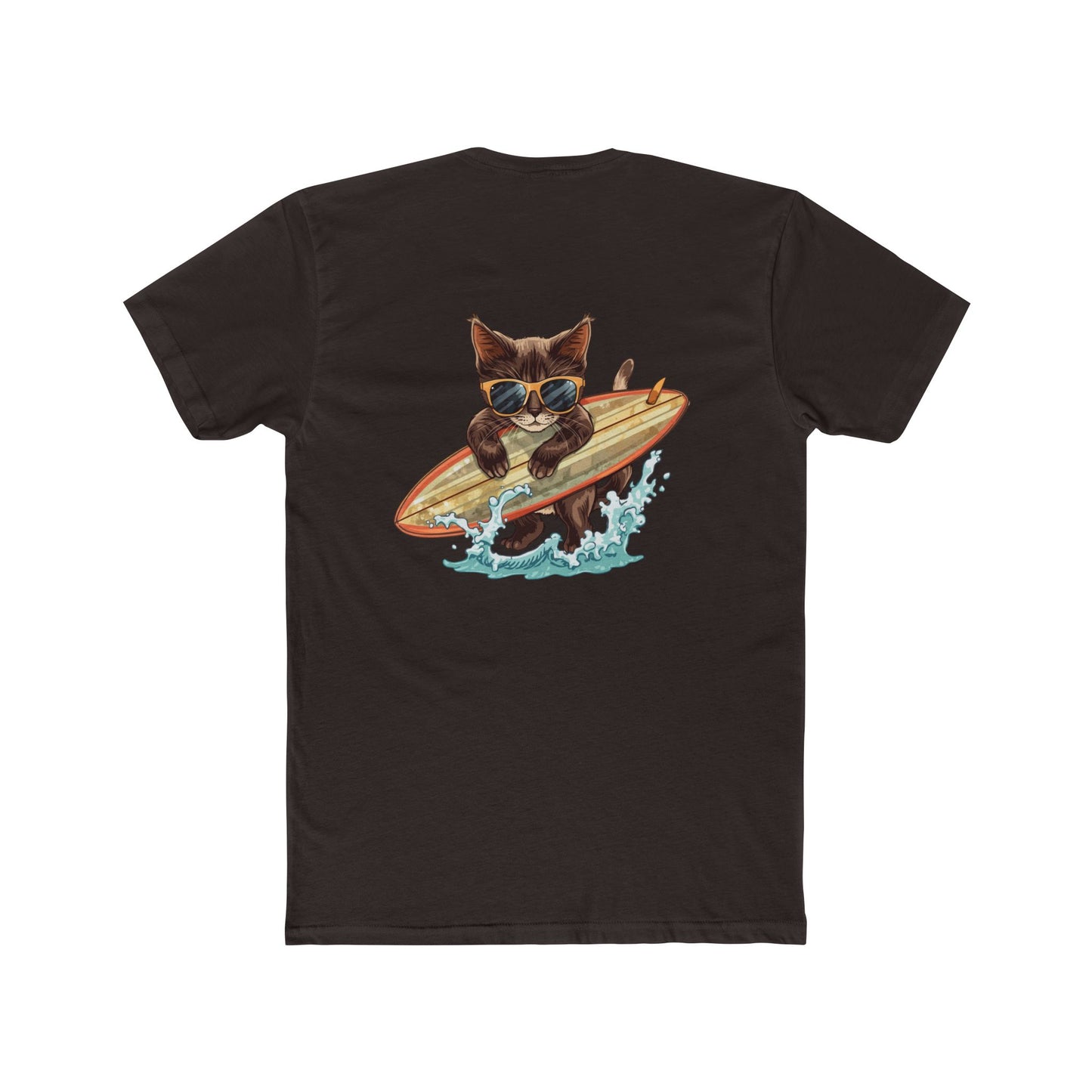 Surfing Cat T-Shirt — Vintage Surfboard Kitty Graphic Tee