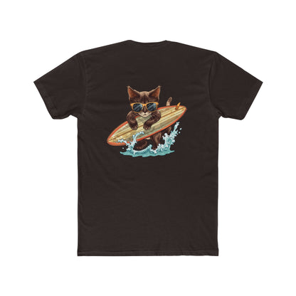 Surfing Cat T-Shirt — Vintage Surfboard Kitty Graphic Tee
