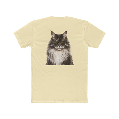 Cat Portrait T‑Shirt — Realistic Maine Coon Graphic Tee
